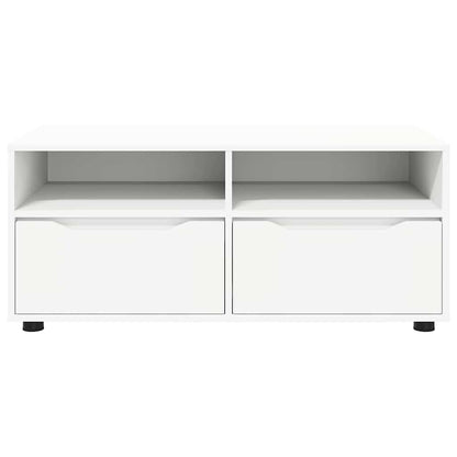 TV-kast met lade Wit 100 x 48 x 43 cm Bewerkt hout