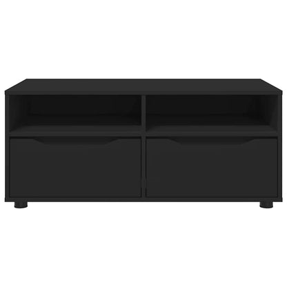 TV-kast met lade Zwart 100 x 48 x 43 cm Bewerkt hout