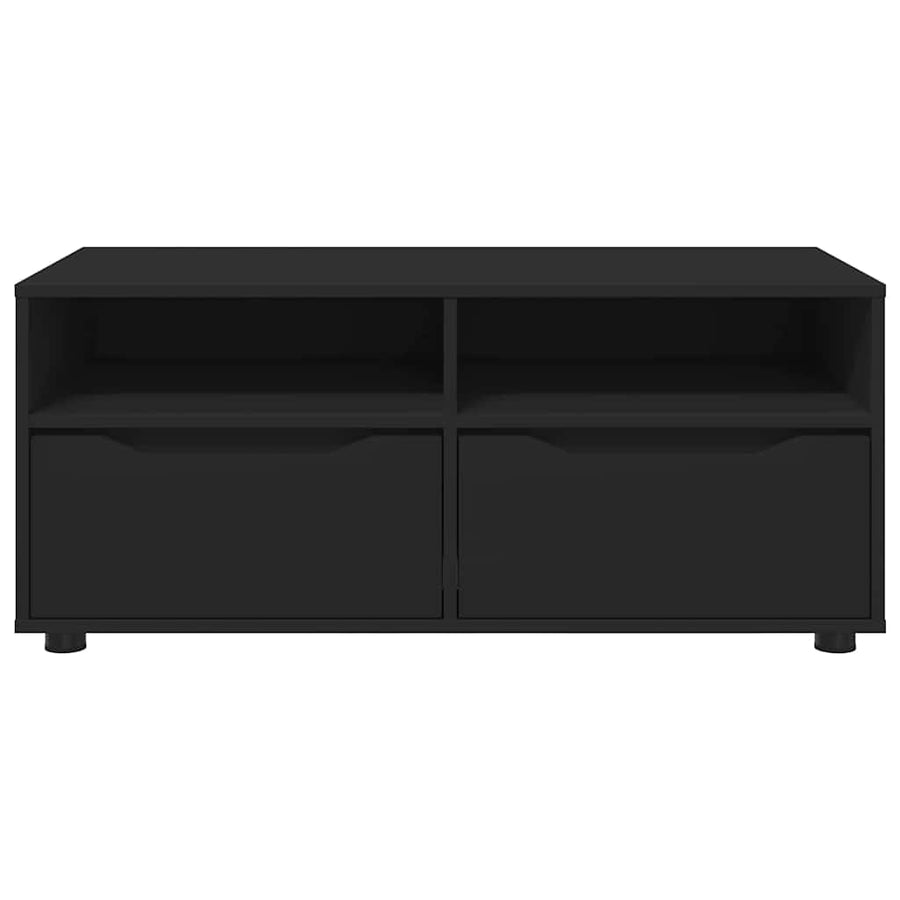 TV-kast met lade Zwart 100 x 48 x 43 cm Bewerkt hout