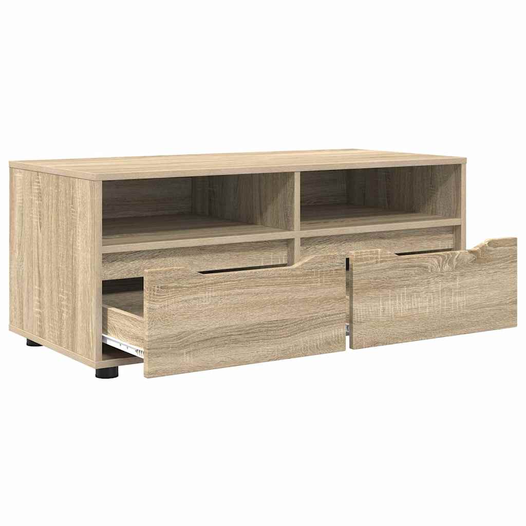 TV-kast met lade Sonoma Eiken 100 x 48 x 43 cm Bewerkt hout