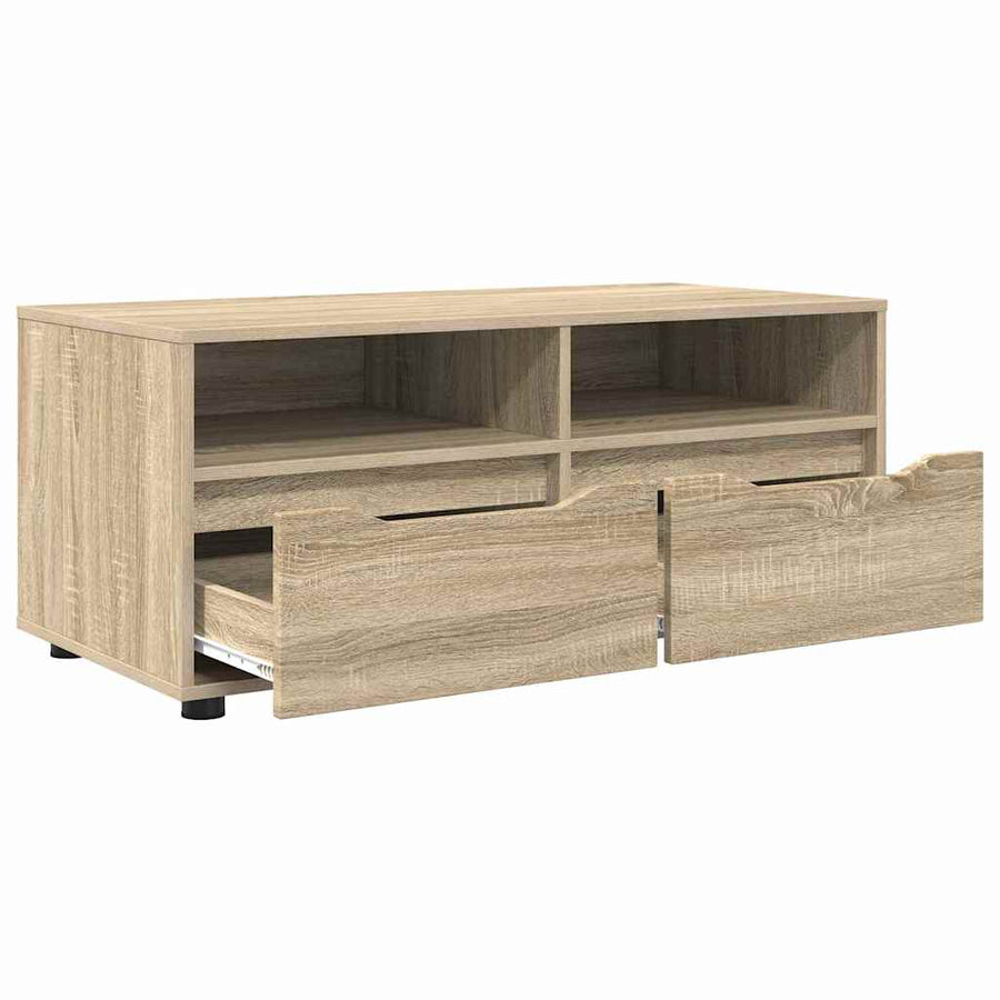 TV-kast met lade Sonoma Eiken 100 x 48 x 43 cm Bewerkt hout