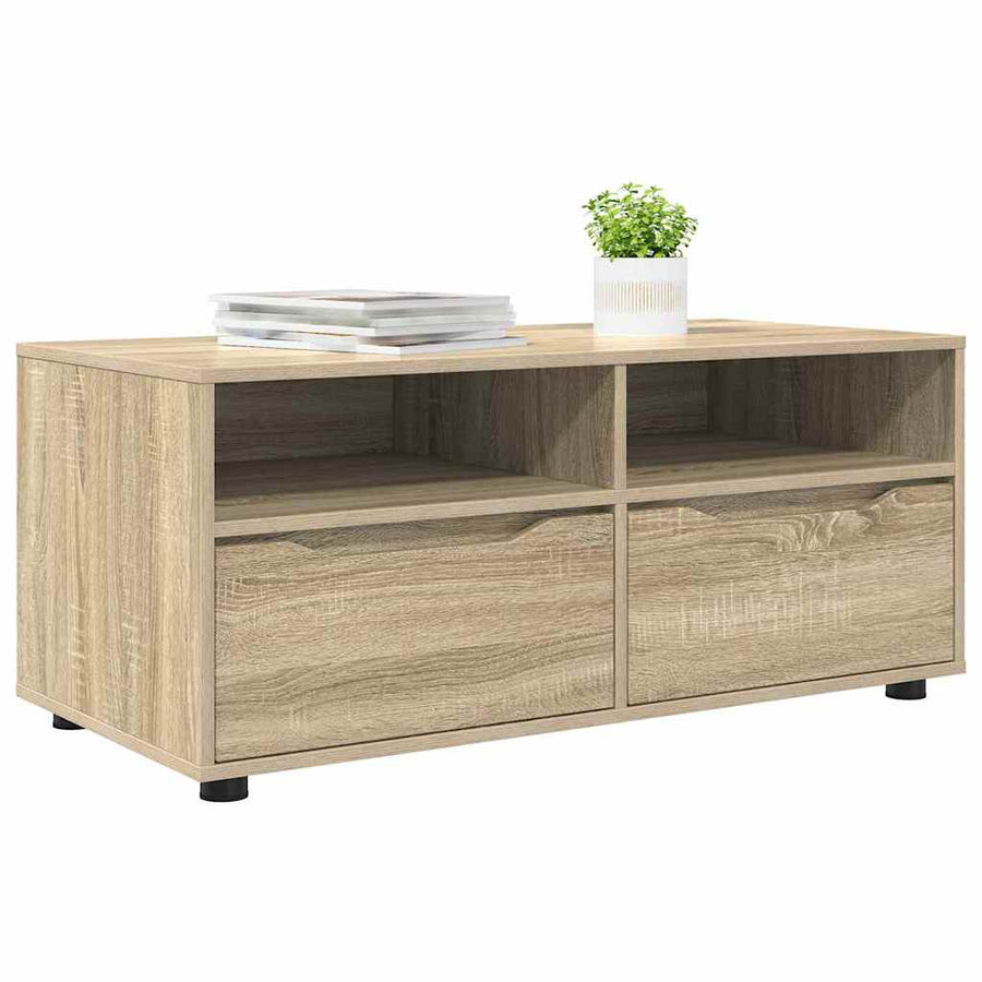 TV-kast met lade Sonoma Eiken 100 x 48 x 43 cm Bewerkt hout