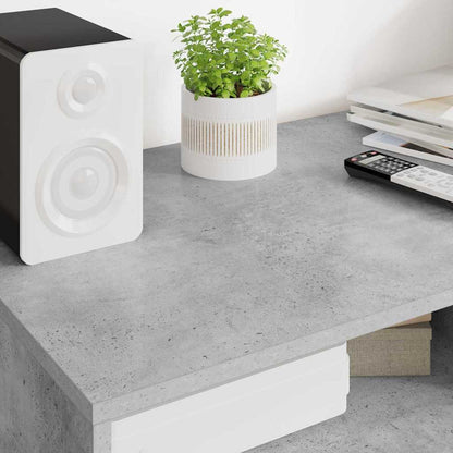 TV-kast met lade Beton Grijs 100 x 48 x 43 cm Bewerkt hout