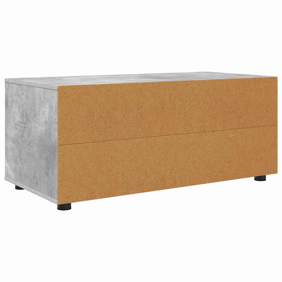 TV-kast met lade Beton Grijs 100 x 48 x 43 cm Bewerkt hout