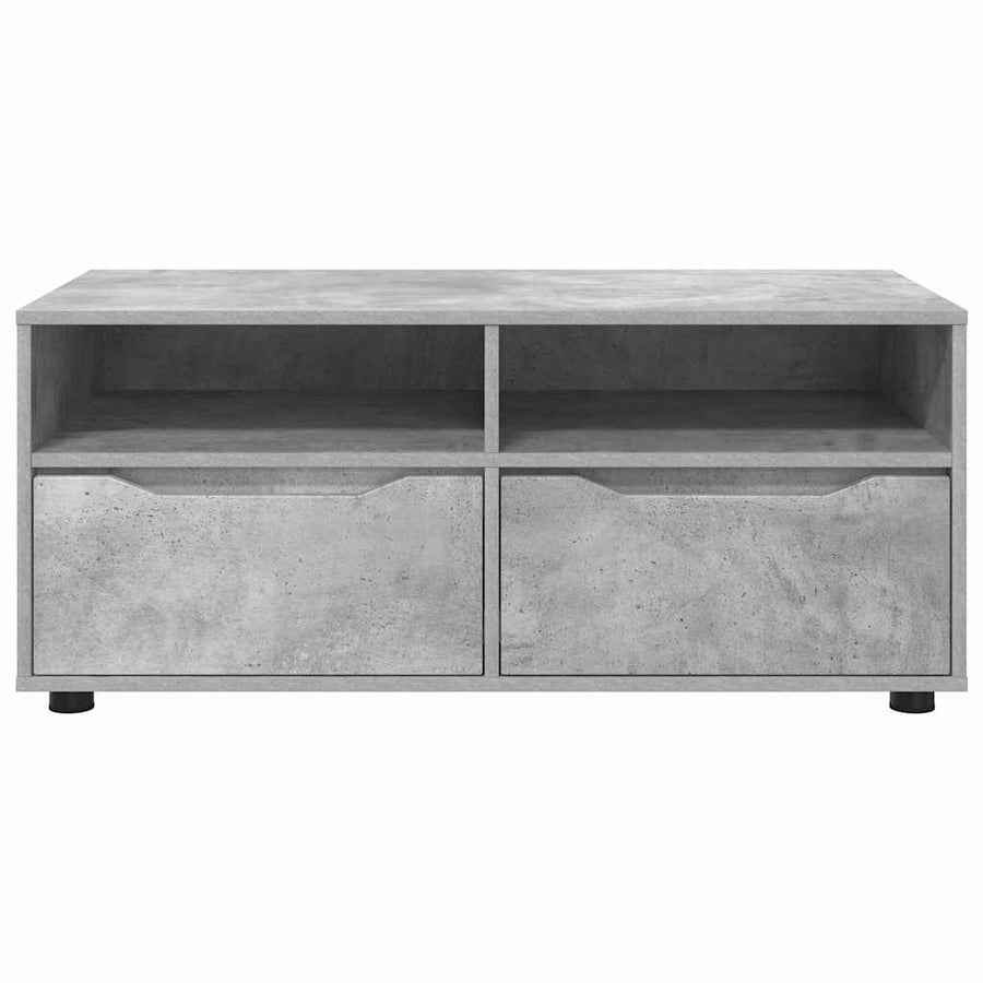 TV-kast met lade Beton Grijs 100 x 48 x 43 cm Bewerkt hout