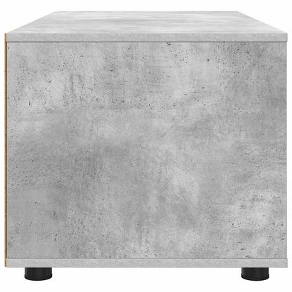 TV-kast met lade Beton Grijs 100 x 48 x 43 cm Bewerkt hout