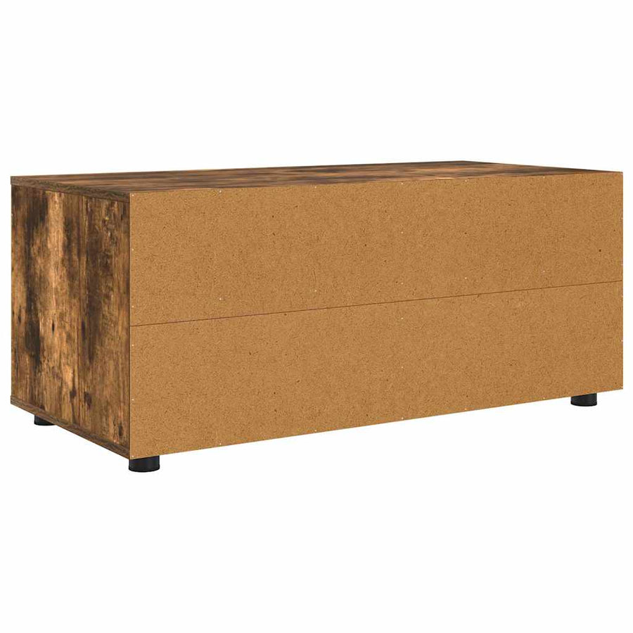 TV-kast met lade Gerookt eiken 100 x 48 x 43 cm Bewerkt hout