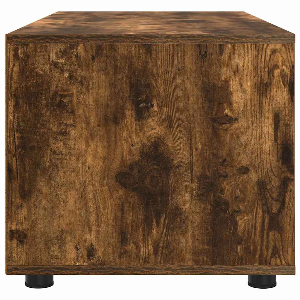 TV-kast met lade Gerookt eiken 100 x 48 x 43 cm Bewerkt hout