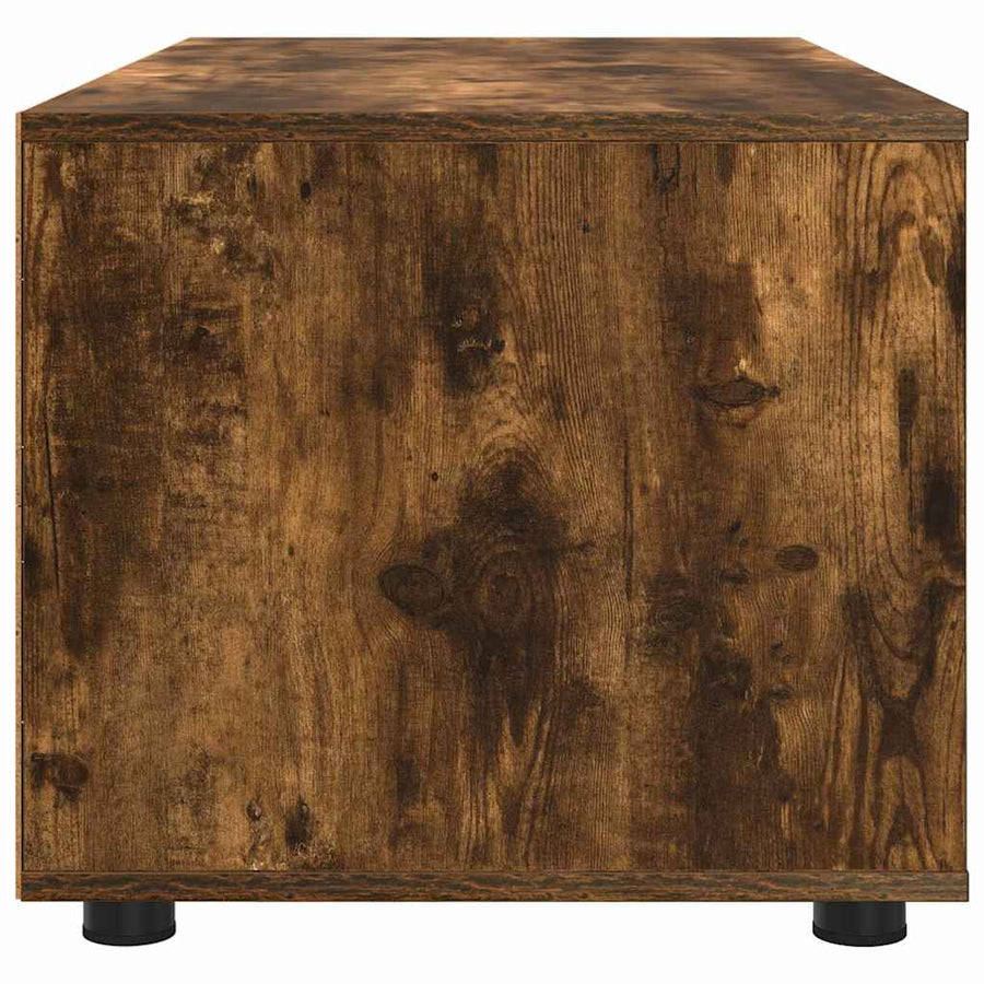 TV-kast met lade Gerookt eiken 100 x 48 x 43 cm Bewerkt hout