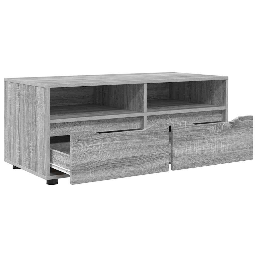 TV-kast met lade Grijs Sonoma 100 x 48 x 43 cm Bewerkt hout