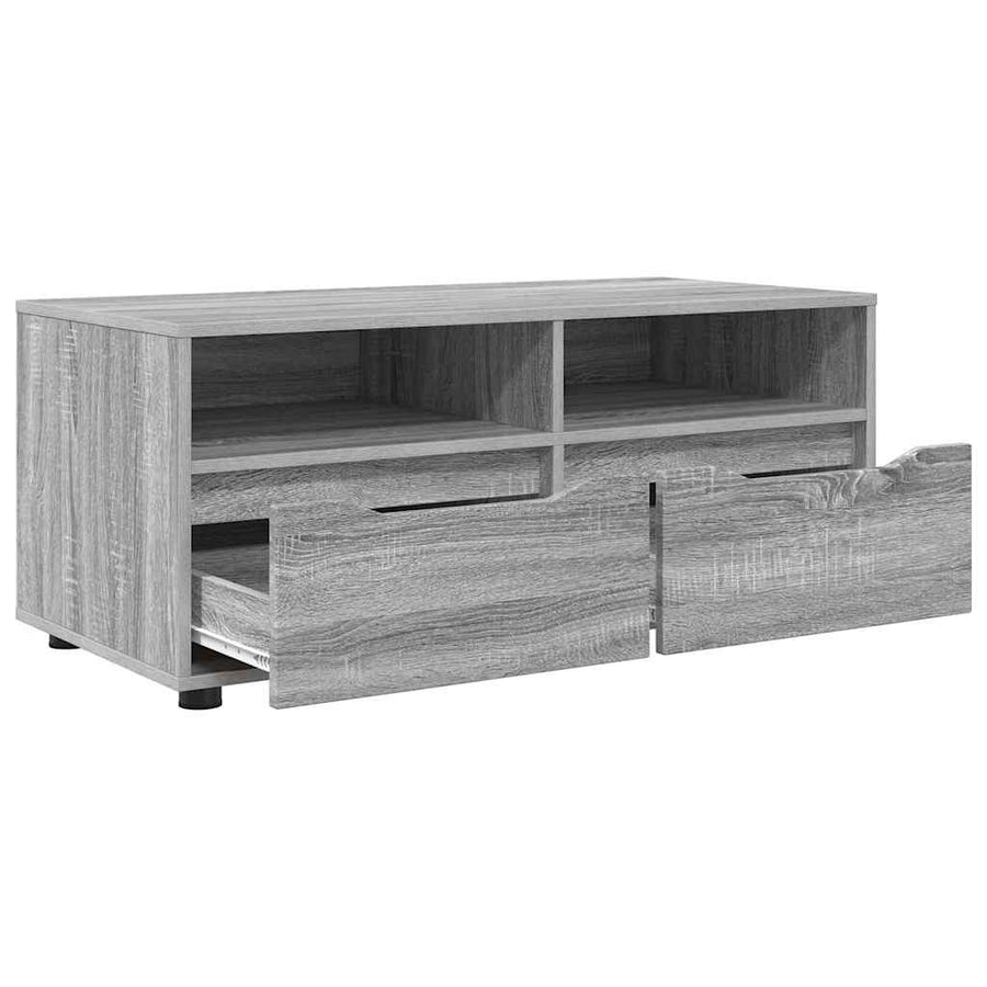 TV-kast met lade Grijs Sonoma 100 x 48 x 43 cm Bewerkt hout