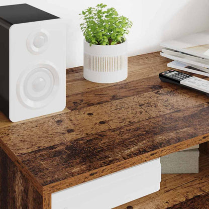 TV-kast met lade Oud Hout 100 x 48 x 43 cm Bewerkt hout