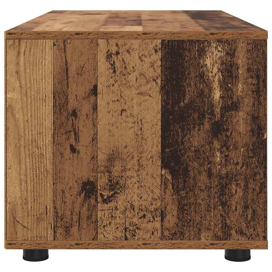 TV-kast met lade Oud Hout 100 x 48 x 43 cm Bewerkt hout