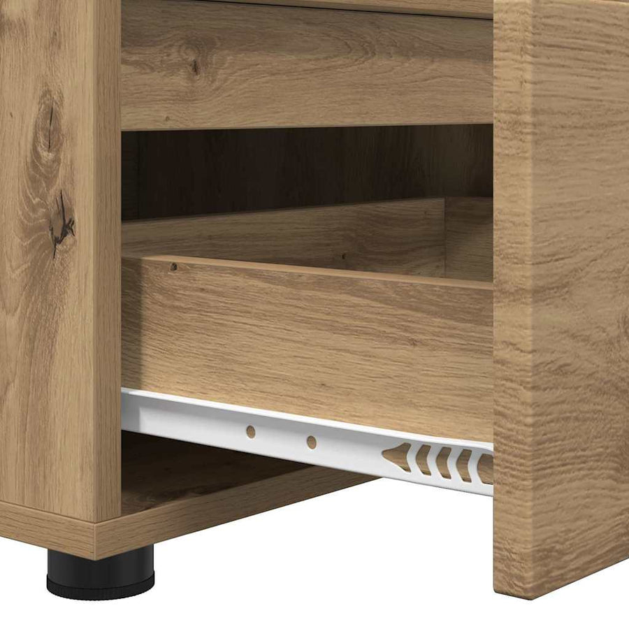 TV-kast met lade Artisan Eiken 100 x 48 x 43 cm Bewerkt hout