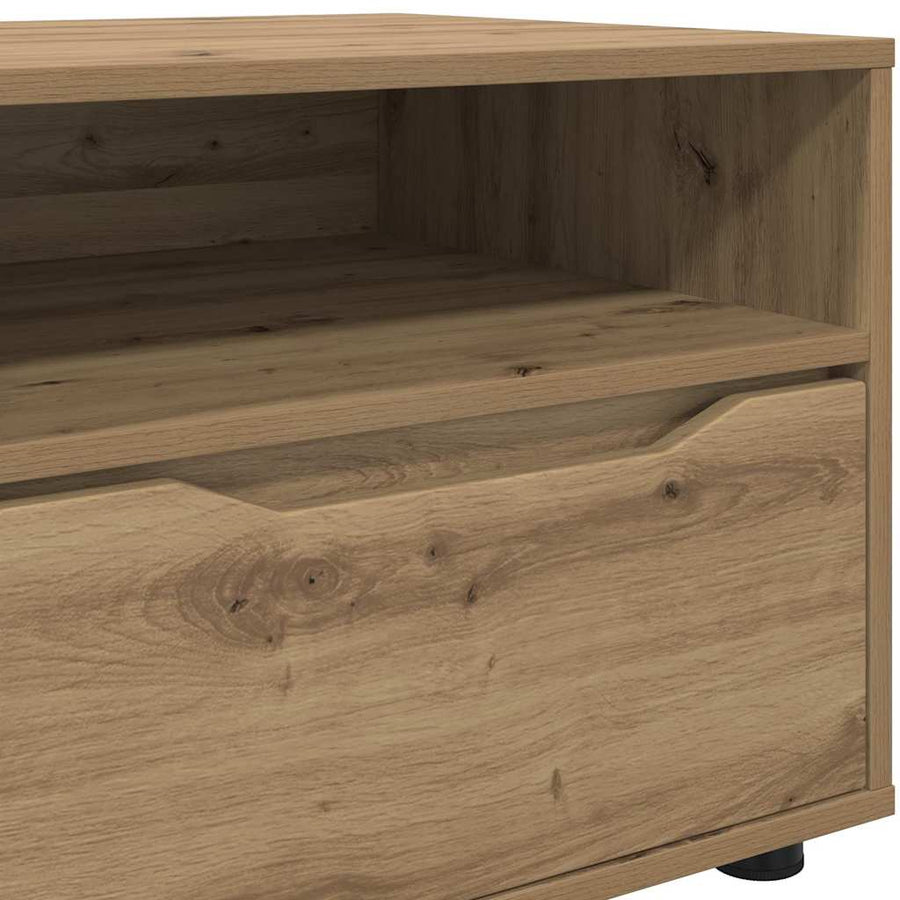 TV-kast met lade Artisan Eiken 100 x 48 x 43 cm Bewerkt hout