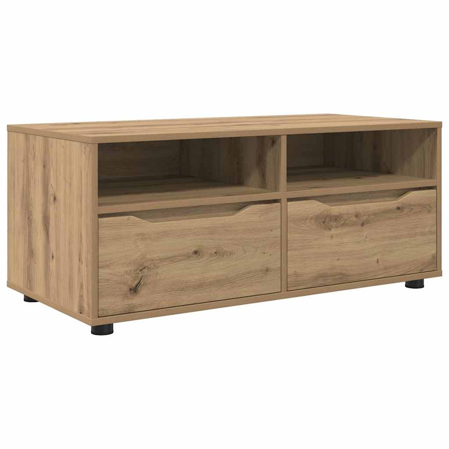 TV-kast met lade Artisan Eiken 100 x 48 x 43 cm Bewerkt hout