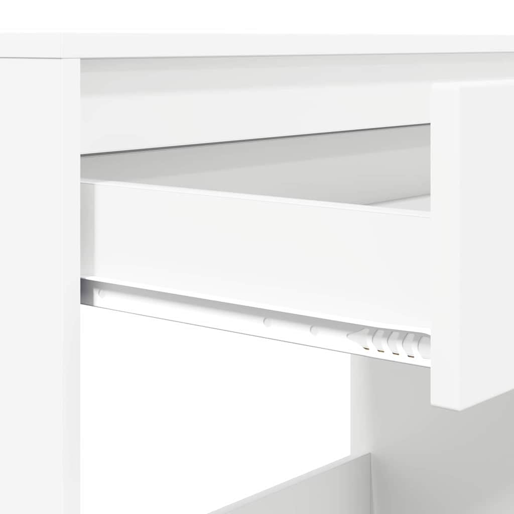 Bureau met lade met opslag Wit 100 x 50 x 78 cm Bewerkt hout