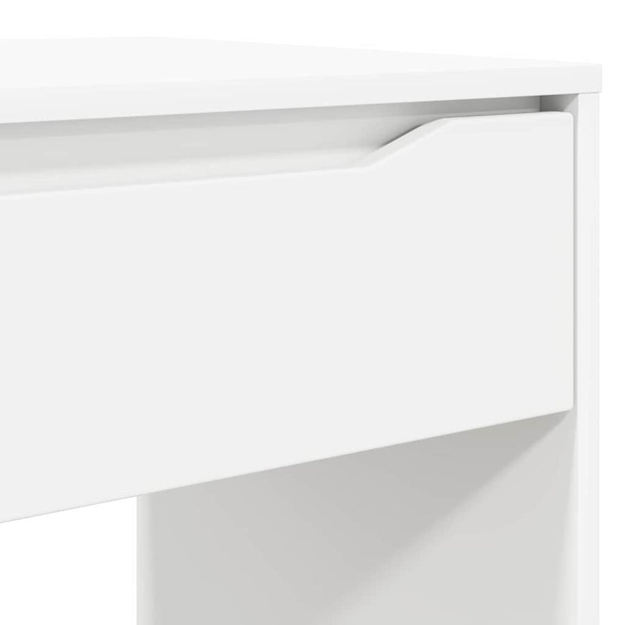 Bureau met lade met opslag Wit 100 x 50 x 78 cm Bewerkt hout