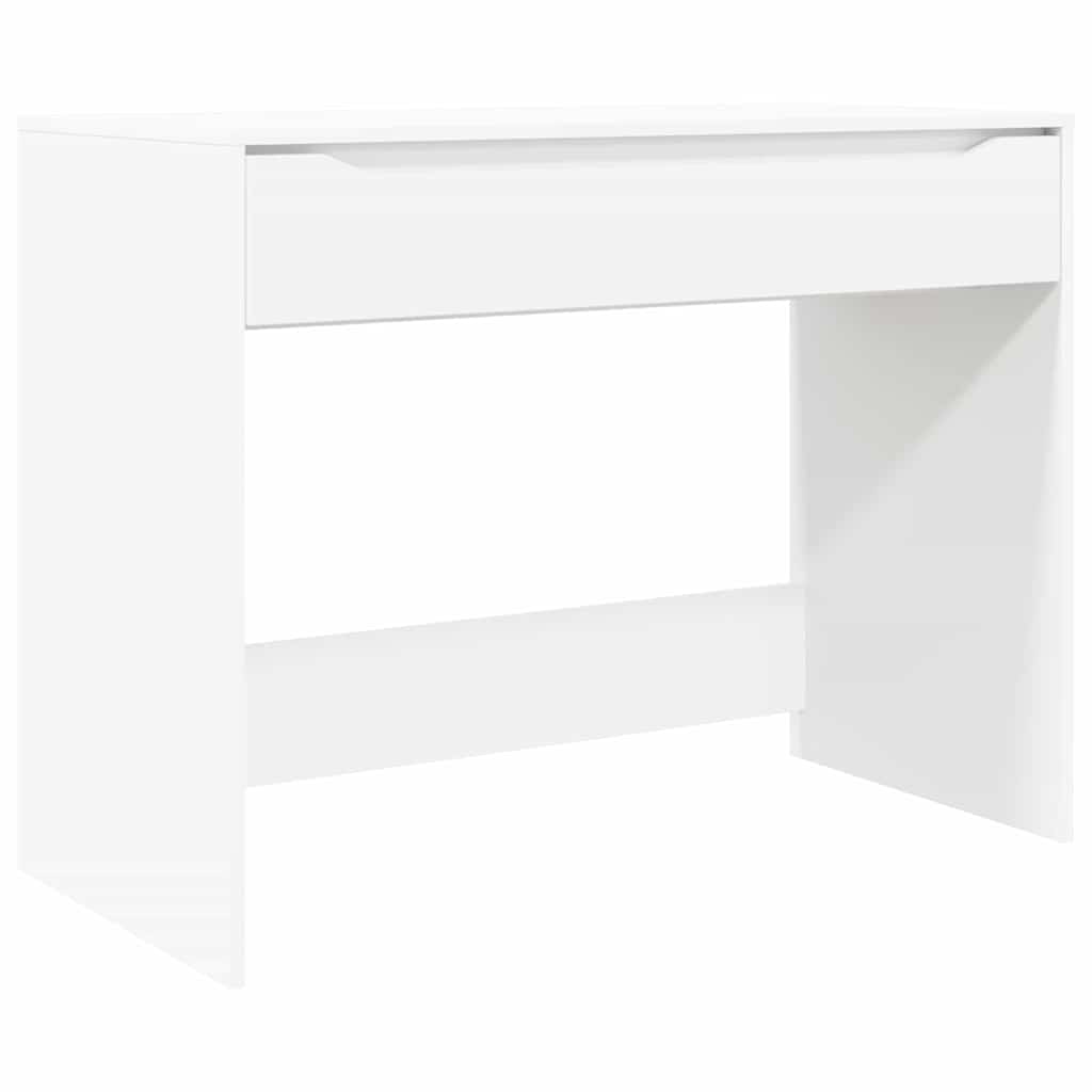 Bureau met lade met opslag Wit 100 x 50 x 78 cm Bewerkt hout