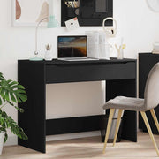 Bureau met lade 100x50x78 cm zwart bewerkt hout