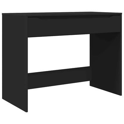 Bureau met lade met opslag Zwart 100 x 50 x 78 cm Bewerkt hout
