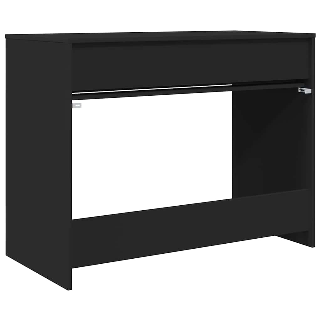 Bureau met lade met opslag Zwart 100 x 50 x 78 cm Bewerkt hout