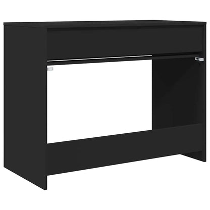 Bureau met lade met opslag Zwart 100 x 50 x 78 cm Bewerkt hout