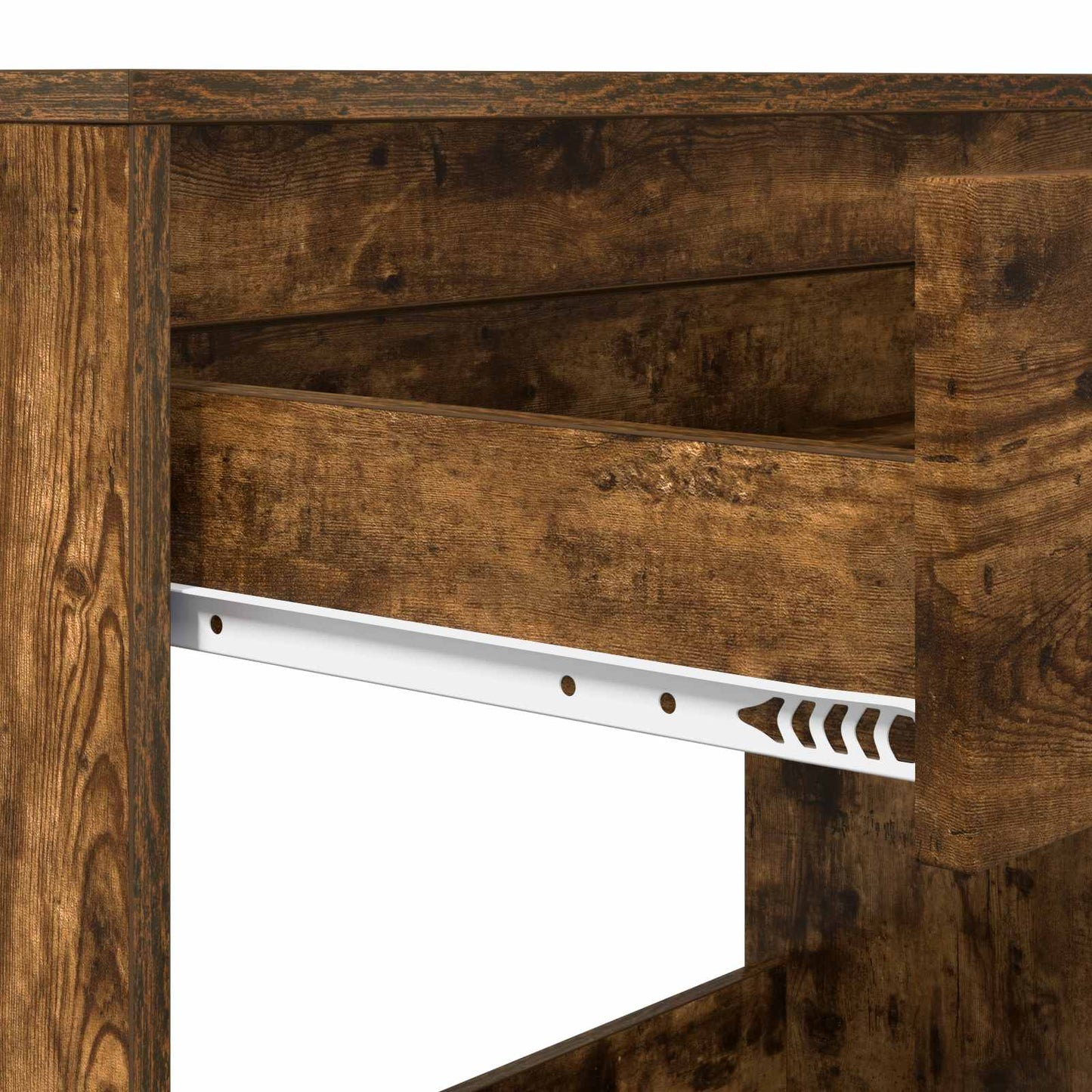 Bureau met Lade Gerookt eiken 100 x 50 x 78 cm Bewerkt hout