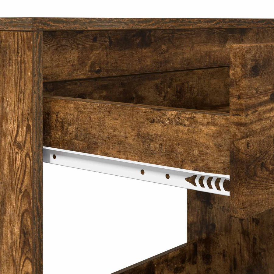 Bureau met Lade Gerookt eiken 100 x 50 x 78 cm Bewerkt hout
