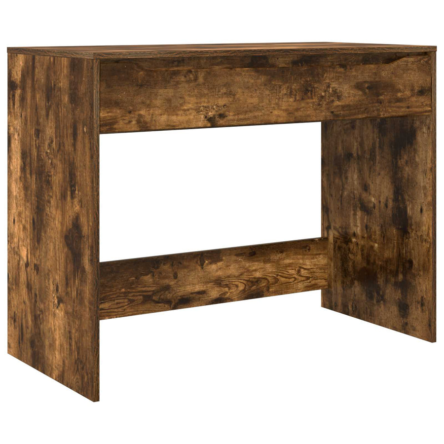 Bureau met Lade Gerookt eiken 100 x 50 x 78 cm Bewerkt hout