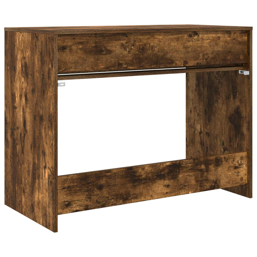 Bureau met Lade Gerookt eiken 100 x 50 x 78 cm Bewerkt hout