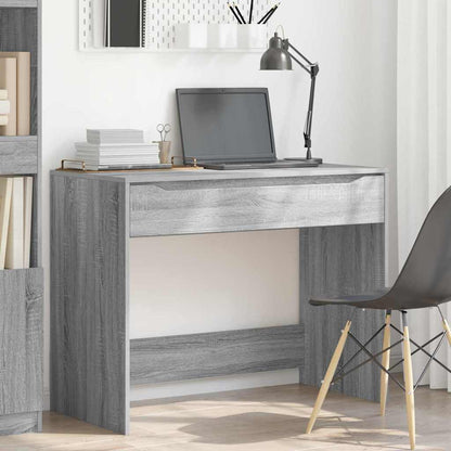 Bureau met lade Grijs Sonoma 100 x 50 x 78 cm Bewerkt hout