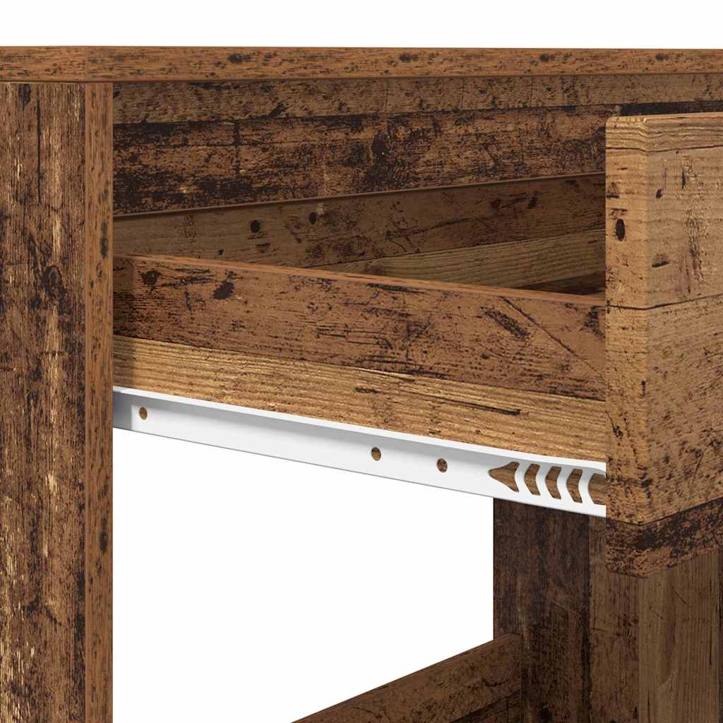 Bureau met lade Oud Hout 100 x 50 x 78 cm Bewerkt hout