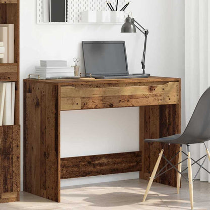 Bureau met lade Oud Hout 100 x 50 x 78 cm Bewerkt hout