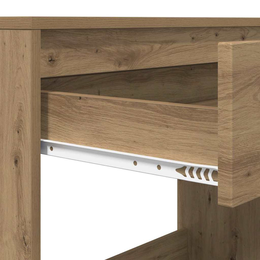 Bureau met lade Artisan Eiken 100 x 50 x 78 cm Bewerkt hout