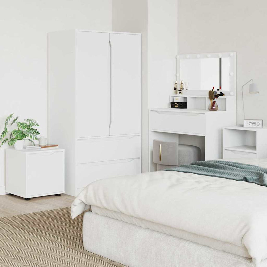 Badkamer Kast Wit 40,5 x 40 x 44 cm Bewerkt hout