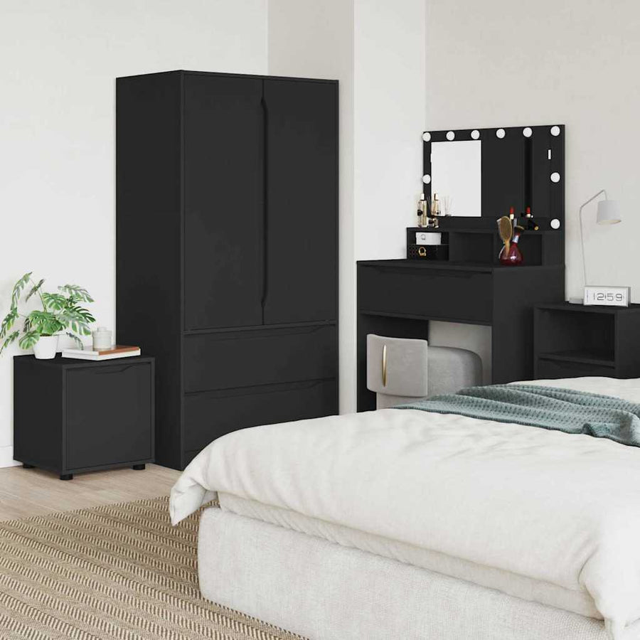 Badkamer Kast Zwart 40,5 x 40 x 44 cm Bewerkt hout