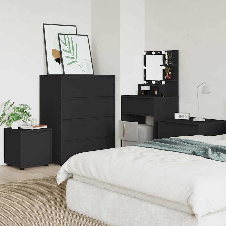 Badkamer Kast Zwart 40,5 x 40 x 44 cm Bewerkt hout