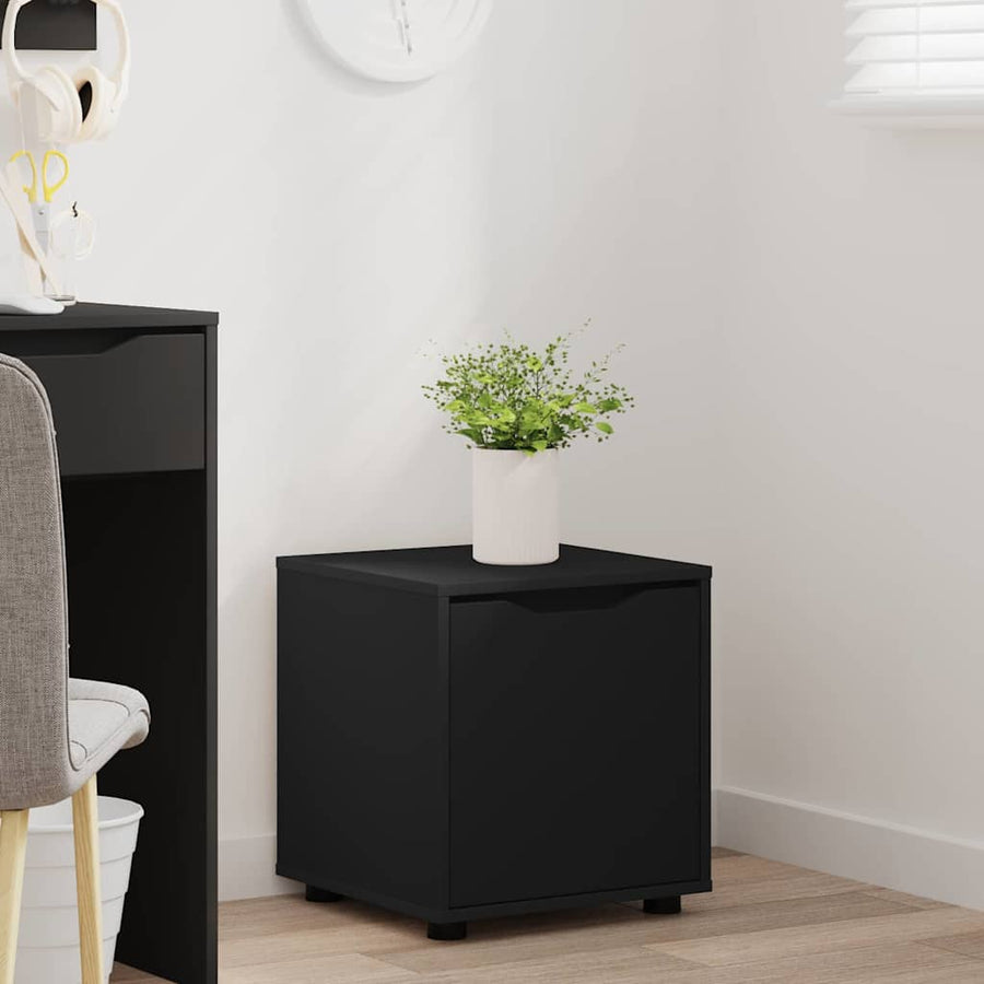 Badkamer Kast Zwart 40,5 x 40 x 44 cm Bewerkt hout