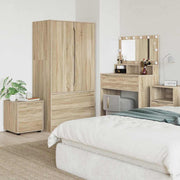 Badkamerkast 40.5x40x44 cm sonoma eiken bewerkt hout