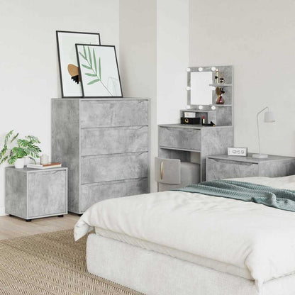 Badkamer Kast Beton Grijs 40,5 x 40 x 44 cm Bewerkt hout