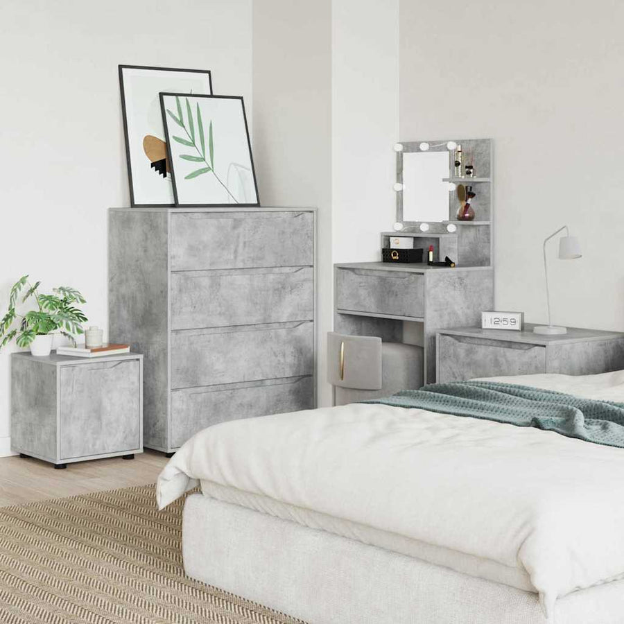Badkamer Kast Beton Grijs 40,5 x 40 x 44 cm Bewerkt hout
