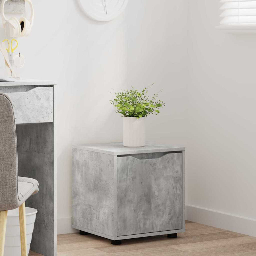 Badkamer Kast Beton Grijs 40,5 x 40 x 44 cm Bewerkt hout