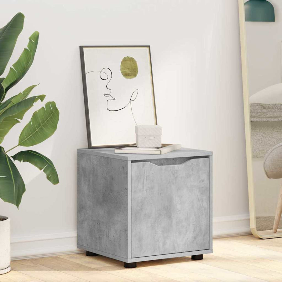 Badkamer Kast Beton Grijs 40,5 x 40 x 44 cm Bewerkt hout