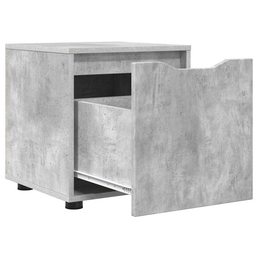 Badkamer Kast Beton Grijs 40,5 x 40 x 44 cm Bewerkt hout