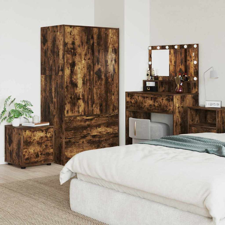 Badkamer Kast Gerookt eiken 40,5 x 40 x 44 cm Bewerkt hout