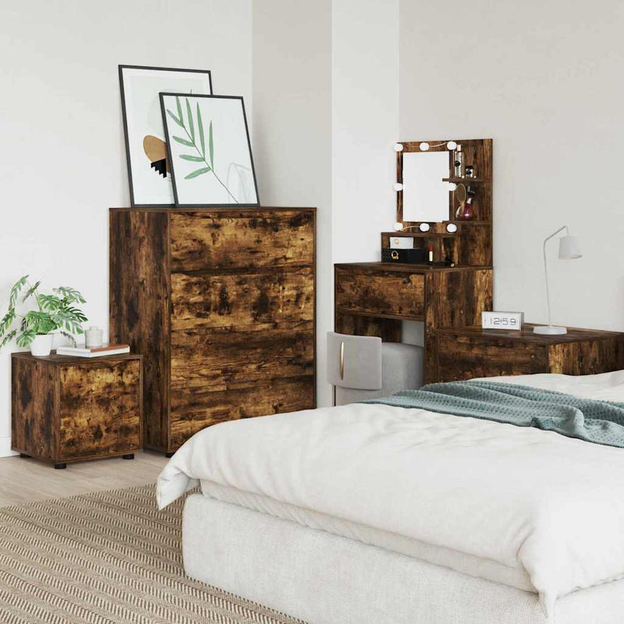Badkamer Kast Gerookt eiken 40,5 x 40 x 44 cm Bewerkt hout