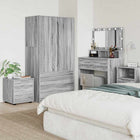 Badkamerkast 40,5x40x44 cm grijs bewerkt hout