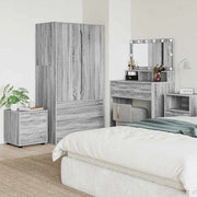 Badkamerkast 40,5x40x44 cm grijs bewerkt hout