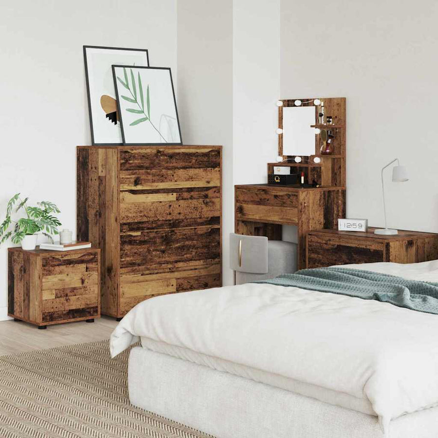 Badkamer Kast Oud Hout 40,5 x 40 x 44 cm Bewerkt hout